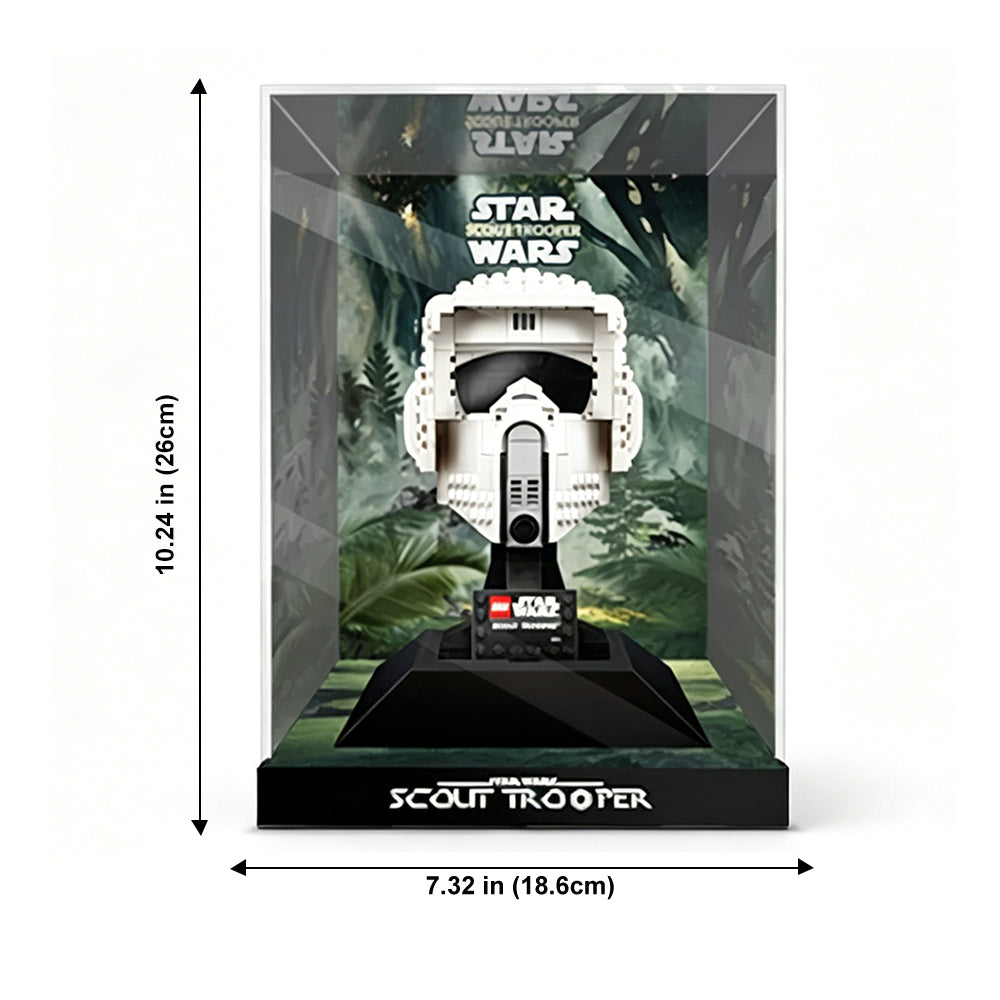 Display Case for LEGO® Star Wars™ Scout Trooper Helmet – Set 75305