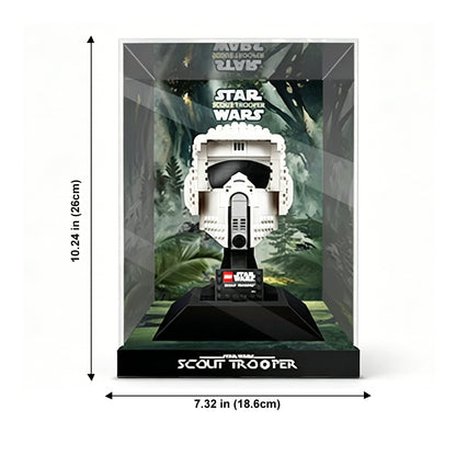 Display Case for LEGO® Star Wars™ Scout Trooper Helmet – Set 75305