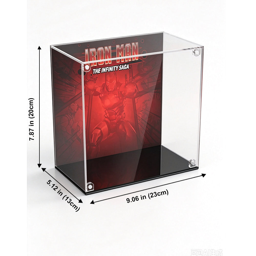 Wall-Mounted Display Case for LEGO® 76327 Iron Man MK4 Bust