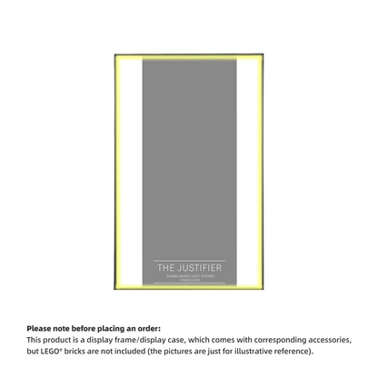 Wall Display Frame For  LEGO® STAR WARS 75323 The Justifier™(Model Not Included)