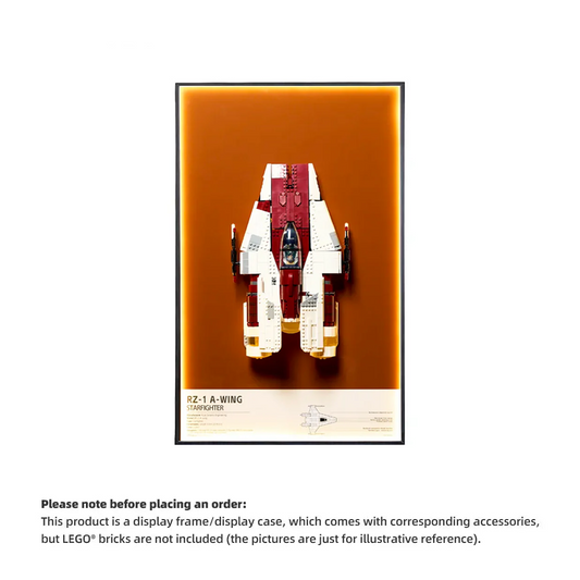 Wall Display frame for LEGO® STAR WARS™ 75275 A-wing Starfighter™(Model Not Included)
