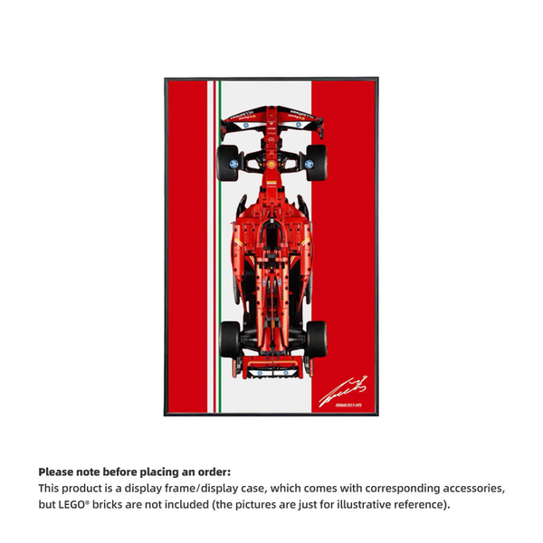 Wall Display Frame For LEGO® TECHNIC™ Ferrari F1 SF24 42207.(Model Not Included)