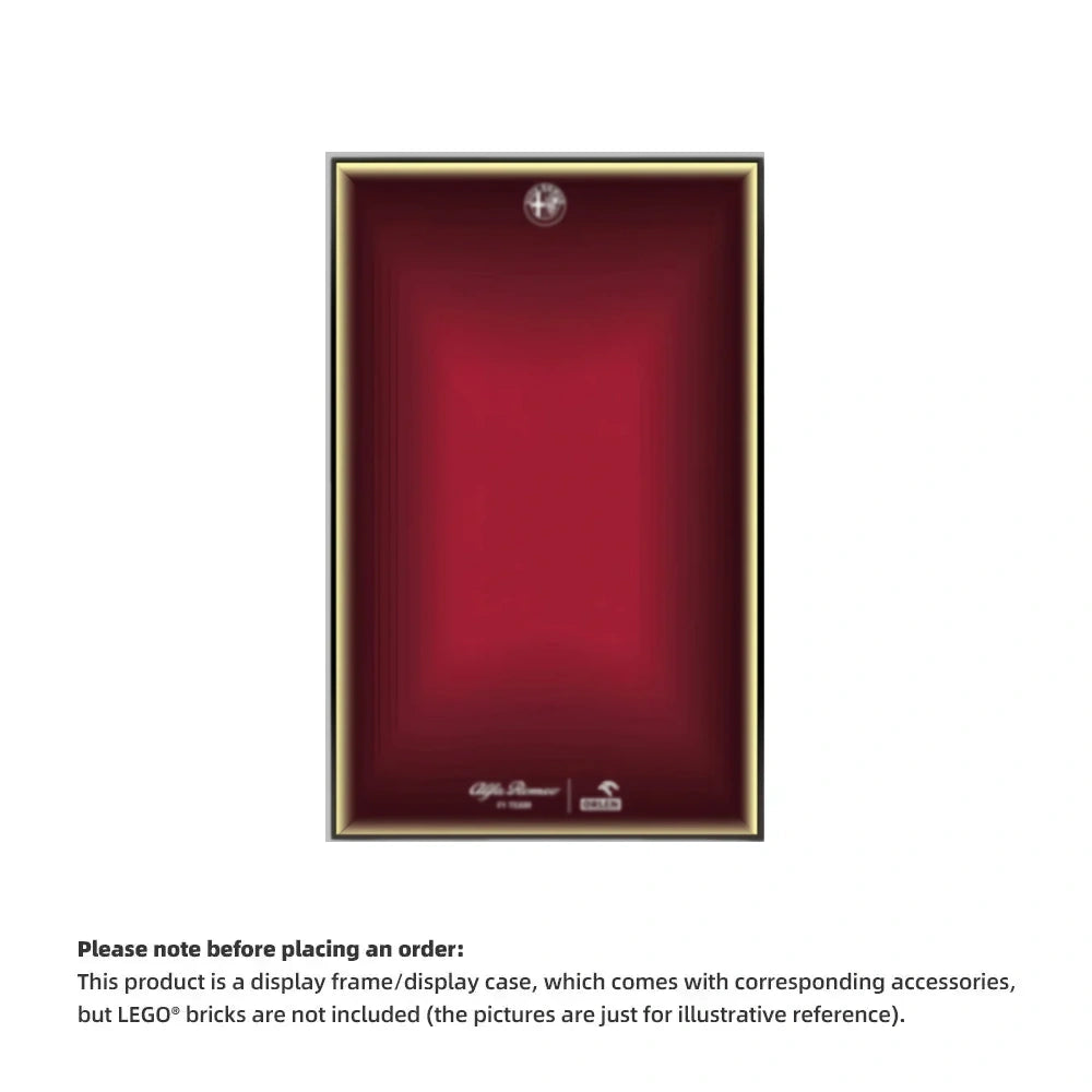 Wall Display Frame For  Alfa Romeo F1 Moc(Model Not Included)