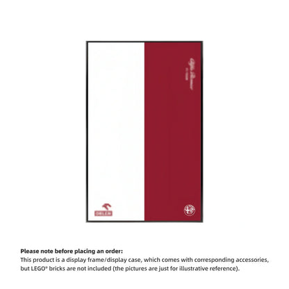 Wall Display Frame For  Alfa Romeo F1 Moc(Model Not Included)