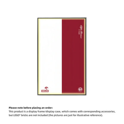 Wall Display Frame For  Alfa Romeo F1 Moc(Model Not Included)