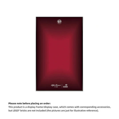 Wall Display Frame For  Alfa Romeo F1 Moc(Model Not Included)