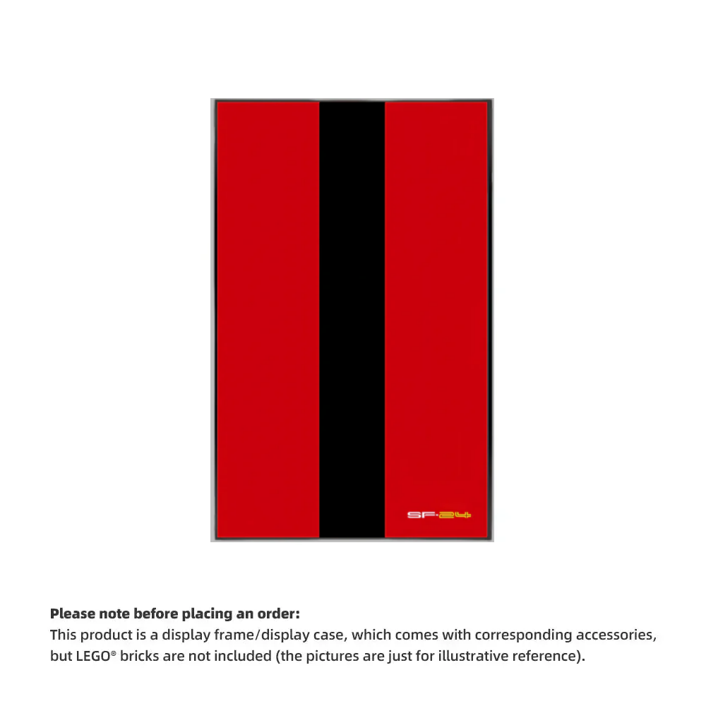 Wall Display Frame For LEGO® TECHNIC™ Ferrari F1 SF24 42207.(Model Not Included)