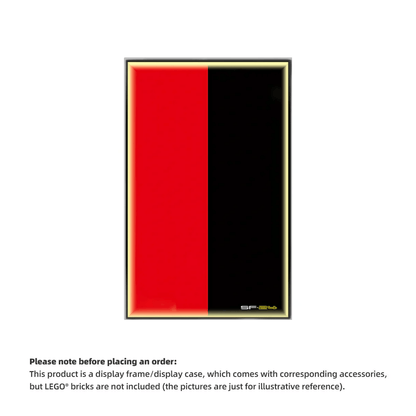 Wall Display Frame For LEGO® TECHNIC™ Ferrari F1 SF24 42207.(Model Not Included)
