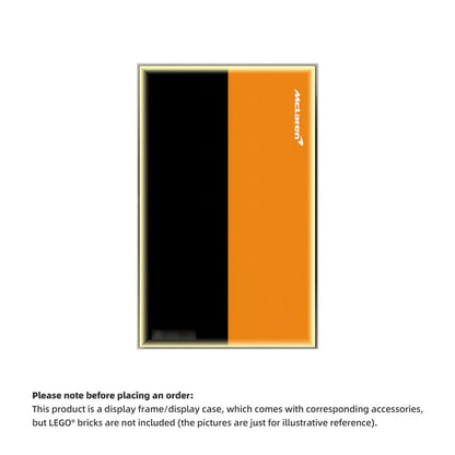 Wall Display Frame For LEGO® TECHNIC™ 42228 McLaren MCL39 F1® Car(Model Not Included)