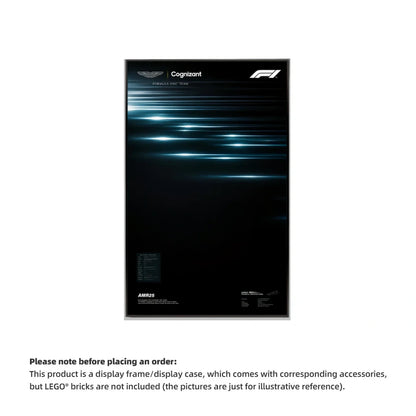 Wall Display Frame For LEGO Technic F1 42240 Aston Martin AMR25(Model not included)