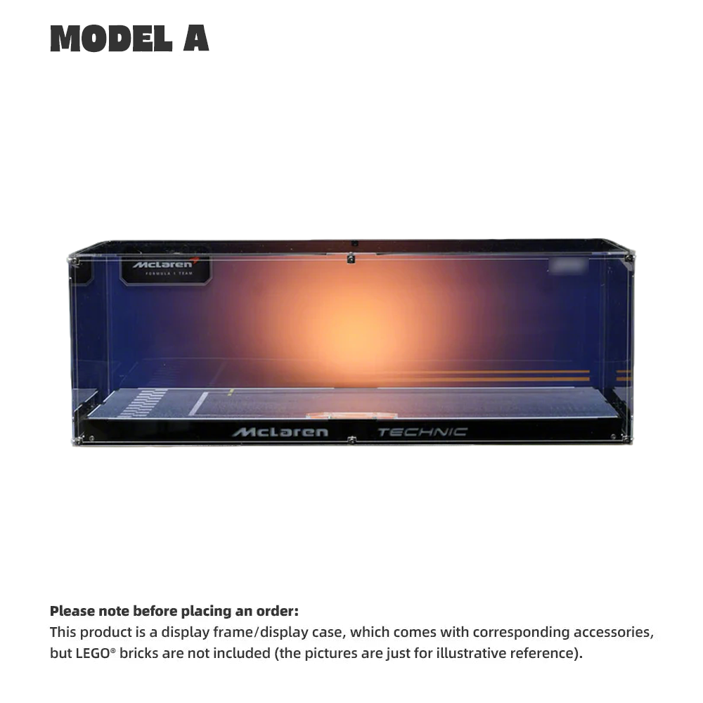 【PREMIUM】DISPLAY CASE FOR LEGO® TECHNIC™ MCLAREN F1 42141 ULTRA-HIGH TRANSLUCENT ACRYLIC