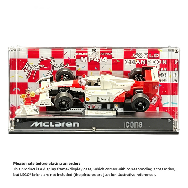 Display Case for LEGO® Icons 10330 McLaren MP4/4 F1 & Ayrton Senna