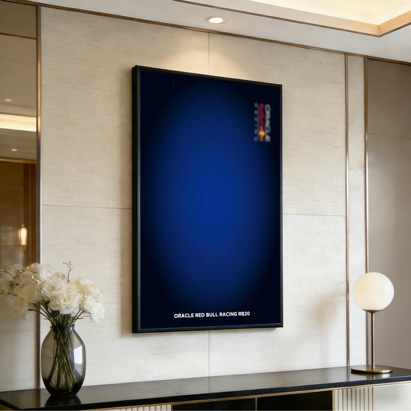 Wall Display Frame For LEGO® TECHNIC™ ORACLE RED BULL RACING RB20 F1 CAR 42206(Model Not Included)