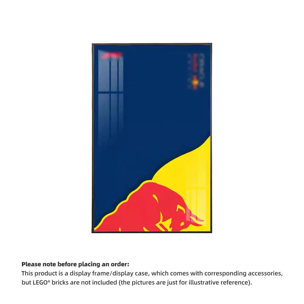 Wall Display Frame For LEGO® TECHNIC™ ORACLE RED BULL RACING RB20 F1 CAR 42206(Model Not Included)