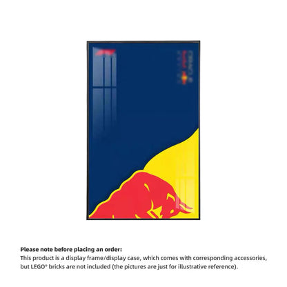 Wall Display Frame For LEGO® TECHNIC™ ORACLE RED BULL RACING RB20 F1 CAR 42206(Model Not Included)
