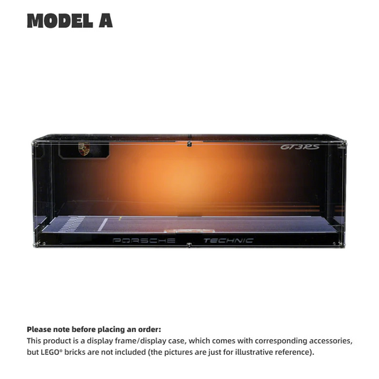 【PREMIUM】DISPLAY CASE FOR LEGO® TECHNIC™ PORSCHE 911 GT3 42056 ULTRA-HIGH TRANSLUCENT ACRYLIC