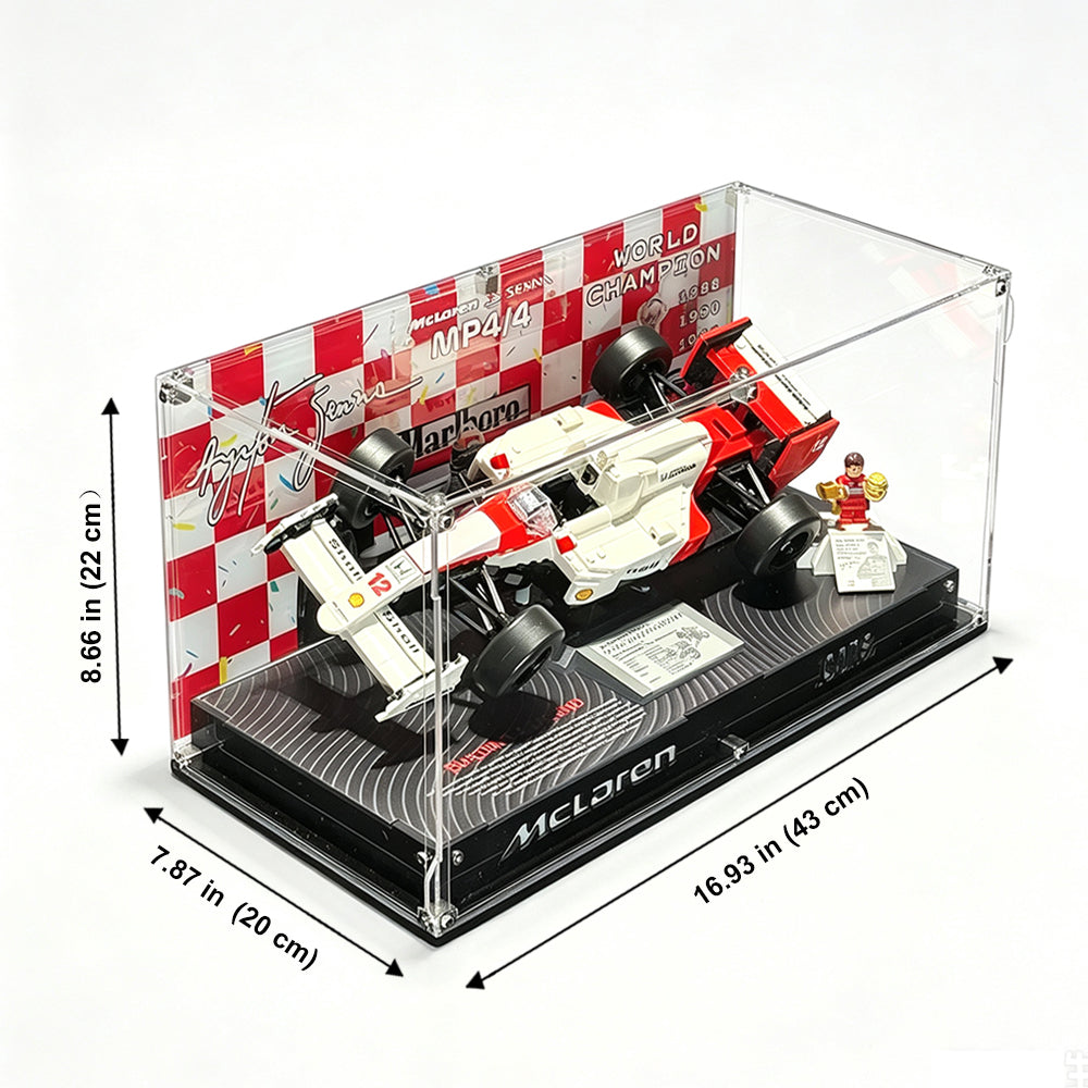 Display Case for LEGO® Icons 10330 McLaren MP4/4 F1 & Ayrton Senna