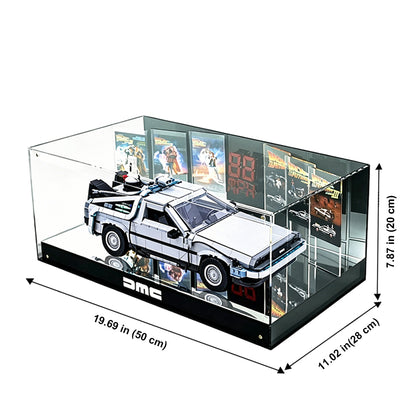 Display Case for LEGO® Icons 10300 Back to the Future Time Machine