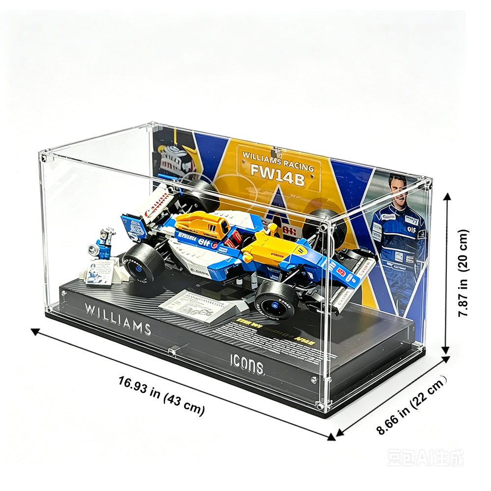 Display Case for LEGO® Icons 10353 Williams FW14B & Nigel Mansell