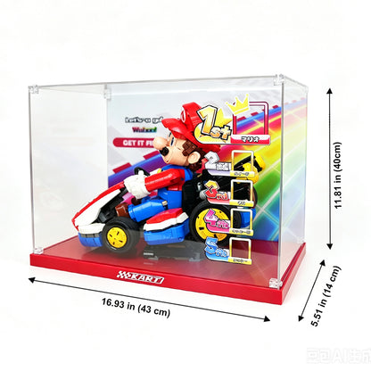Display Case for LEGO® Mario Kart™ 72037 Mario & Standard Kart