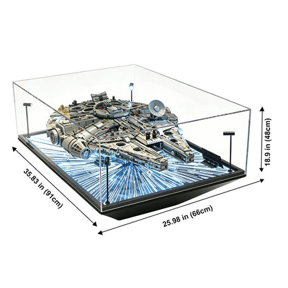 LED Acrylic Display Case for LEGO® Star Wars™ Millennium Falcon – Set 75192