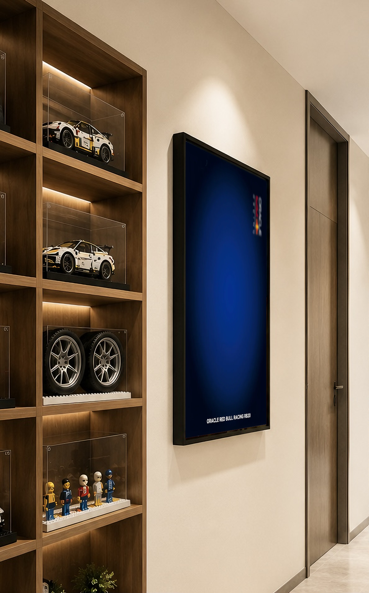Wall Display Frame For LEGO® TECHNIC™ ORACLE RED BULL RACING RB20 F1 CAR 42206(Model Not Included)