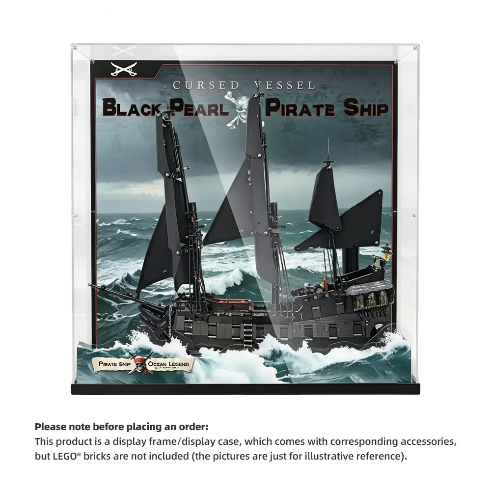 Display Case for LEGO 10365 Captain Jack Sparrow's Pirate Ship