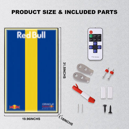 Wall Display Frame For LEGO® TECHNIC™ ORACLE RED BULL RACING RB20 F1 CAR 42206(Model Not Included)