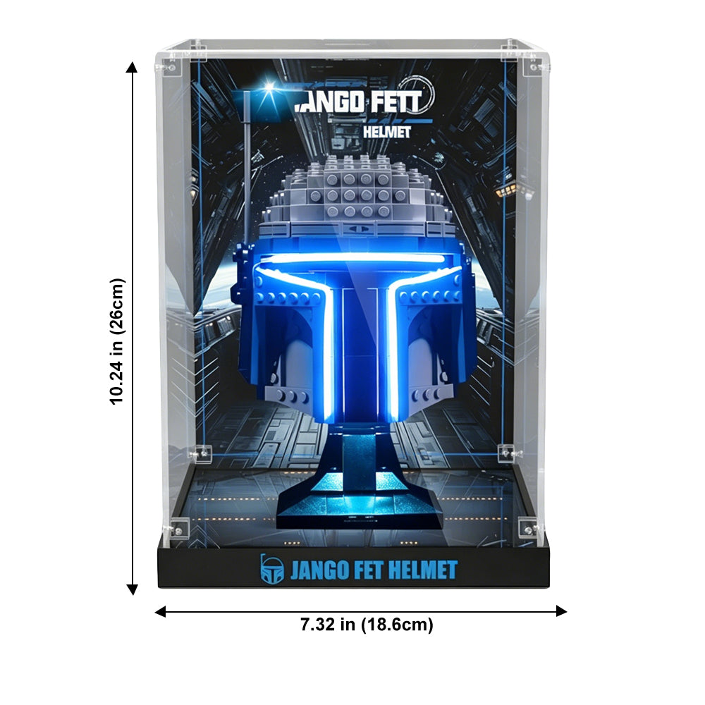 Display Case for LEGO® Star Wars™ Jango Fett’s Helmet – Set 75408